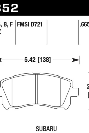 Order Now Hawk 1998-2/2002 Subaru Forester L (w/Rear Drum Brakes) High Perf. Str — PMD Premier Motoring Development