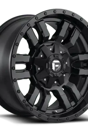 Fuel 1PC D596 SLEDGE 5X114.3/5X120 20X9 +35 MATTE BLACK GLOSS BLACK LIP Hassle-Free Returns