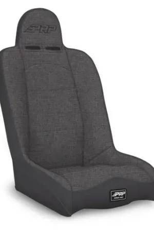 PRP Daily Driver High Back Suspension Seat (Two Neck Slots) - All Grey - A140110-54 Clearance