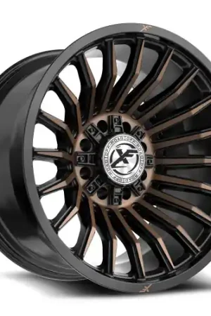 Instant Buy XF Off-Road XF-231 8x165.1/8x170 22x12 -44 Satin Black & Bronze Machined Double Dark Tint