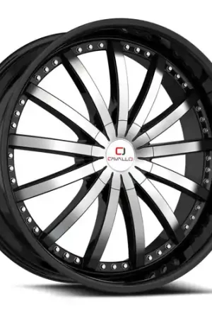 Special Discount Cavallo CLV-53 6x135/6x139.7 22x9.5 +25 Gloss Black & Machined
