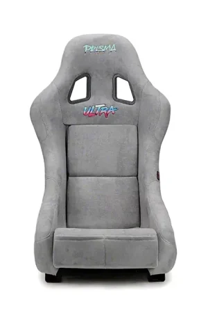Last Chance NRG Innovations Prisma Ultra Bucket Seat; Medium; Grey Alcantara