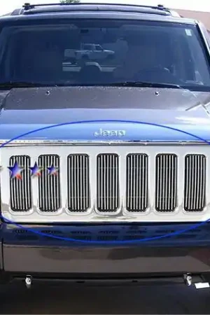 Jeep Commander APS Billet Grille - Upper - Aluminum - J65499V Same Day Shipping