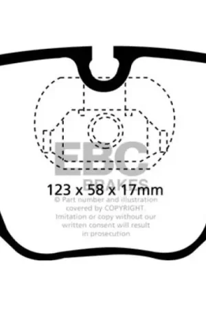 EBC 01-07 BMW M3 3.2 (E46) Redstuff Rear Brake Pads — PMD Premier Motoring Development Fast Shipping