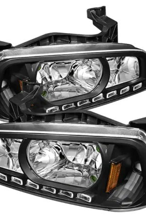 xTune Dodge Charger 06-10 1Pc LED Crystal Headlights Black HD-ON-DCH05 — PMD Premier Motoring Development Buy Online