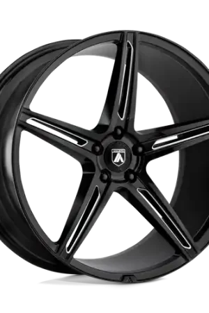 Worldwide Shipping Asanti Black ABL-22 ALPHA 5 BLANK 20X10.5 +20 GLOSS BLACK MILLED