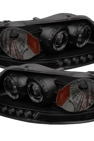 Spyder Ford F150 97-03 Projector - LED Halo Amber Reflector LED Blk Sm — PMD Premier Motoring Development Big Sale