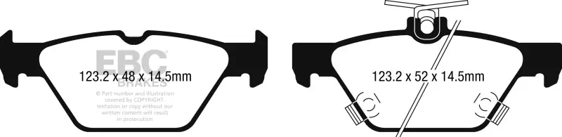 EBC 15-17 Subaru Legacy 2.5L/3.6L Ultimax Rear Brake Pads — PMD Premier Motoring Development Holiday Sale