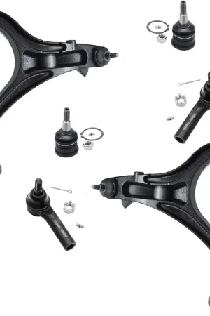 Final Sale 6pc Front Lower Control Arms Ball Joints Tie Rods Suspension Kit