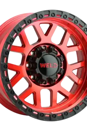 WELD Off-Road Cinch 5x127 20x10 -18 Candy RED / Satin Black Fast Shipping