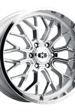 Direct From Factory Vision Off-Road 402 Riot 8x165.1 22x12-51 Chrome