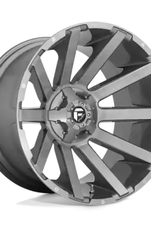 Fuel 1PC D714 CONTRA PLATINUM 8X180 20X10 -18 BRUSHED GUN METAL TINTED CLEAR Exclusive