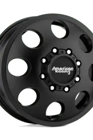 American Racing AR204 BAJA DUALLY 8X170 16X6 +111 SATIN BLACK - FRONT Popular