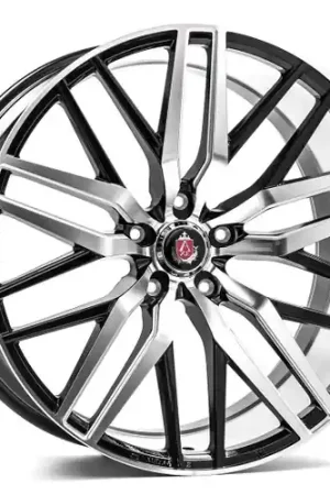 Axe EX30 5x114 20X8.5+25 BLACK AND POLISHED FACE Worldwide Shipping
