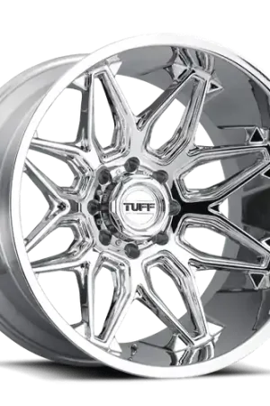 Tuff T3B 8X170 24X14 -72 CHROME Direct From Factory
