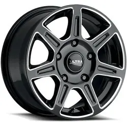 Free Shipping Ultra 450BM Toil Van 5X130 16x6.5 +45 Gloss Black w/Milled Accents