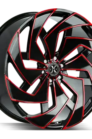 Flash Sale Xcess X04 6x139.7 26x10 +26 Gloss Black Candy Red Milled