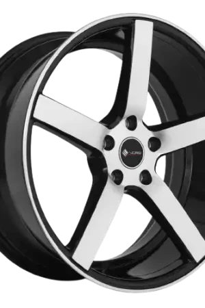 Bargain Vors TR5 5x110 18x8  +35 Black Machined Face