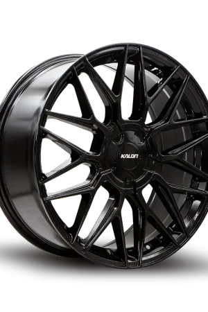 High Quality Kalon Blitz 203 Wheel 18x8 5x112 & 5x120 Gloss Black 40mm - FREE T-SHIRT INCLUDED!