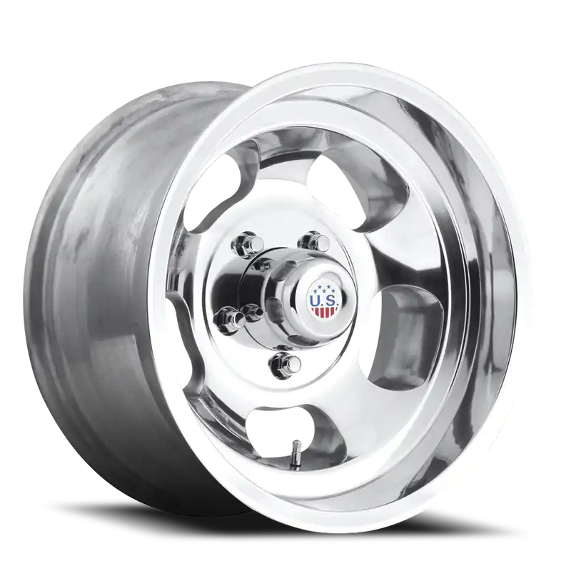 High Quality Us Mags U101 Indy Wheel 15x7 5x120.65 High Luster Polished -5mm - FREE T-SHIRT INCLUDED!