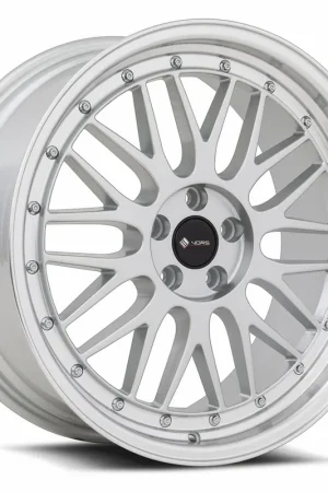 Hot Picks Vors Vr8 Wheel 20x8.5 5x114.3 Silver w/ Machined Lip & Chrome Rivets 35mm