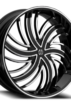 Viral Massiv 924 Wheel 26x9.5 5x115 & 5x120 Black Machined 25mm - MINIMUM PURCHASE OF 4 WHEELS - FREE T-SHIRT INCLUDED!