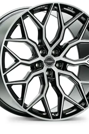 Fresh Stock Vossen Hf2 Wheel 22x12 5x120 Brushed Gloss Black 25mm - MINIMUM PURCHASE OF 4 - FREE T-SHIRT INCLUDED!