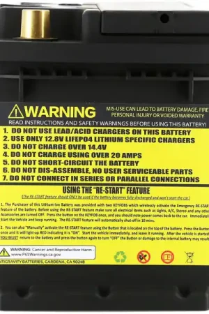 Hassle-Free Returns Antigravity H7/Group 94R Lithium Car Battery w/Re-Start