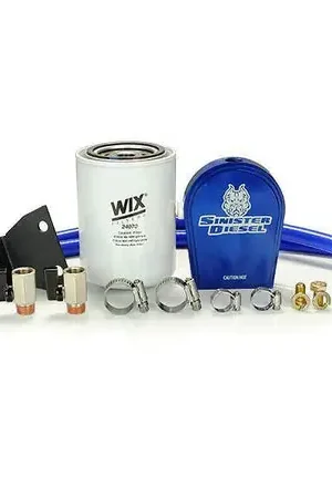 Sinister Diesel 03-07 Ford 6.0L Ford Powerstroke Coolant Filtration System w/ Wix Filter Modern