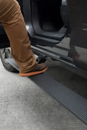 RealTruck 11-22 Ram 2500/3500 CC 4dr VoltStep Electric Running Board Kit (No Drill) - Tex. Blk Buy Online