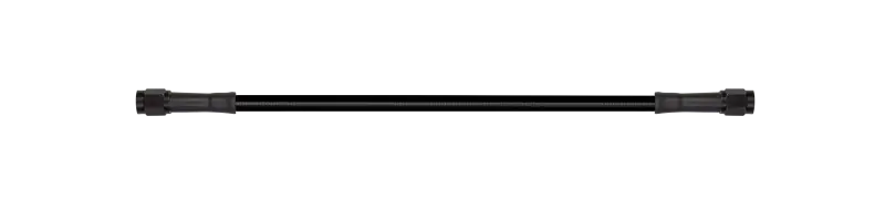 Affordable Goodridge 21in Universal Brake Line Assembly w/Black Zinc Fittings & Black Hose