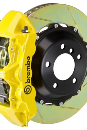 Low Price Brembo 20+ Corvette C8/C8 Z51 Rear GT BBK 6 Piston Cast 380x32 2pc Rotor Slotted Type-1- Yellow