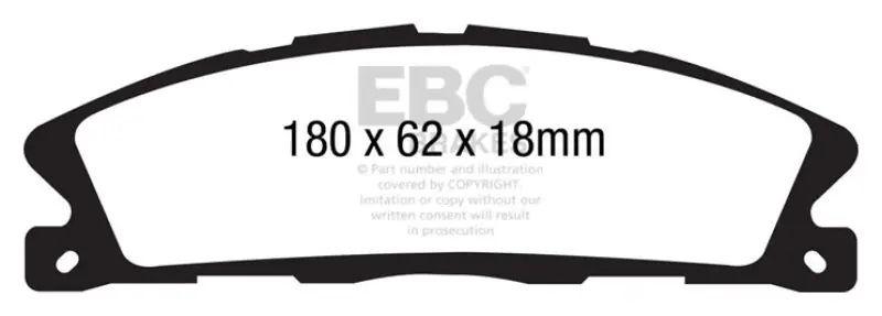 EBC 13+ Ford Explorer 3.5 Twin Turbo 4WD Ultimax2 Front Brake Pads Shop Now