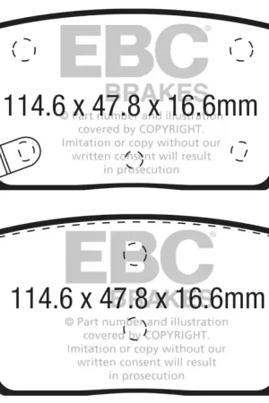 Today Only EBC 2018+ Chevrolet Traverse 2.0L Turbo Greenstuff Rear Brake Pads