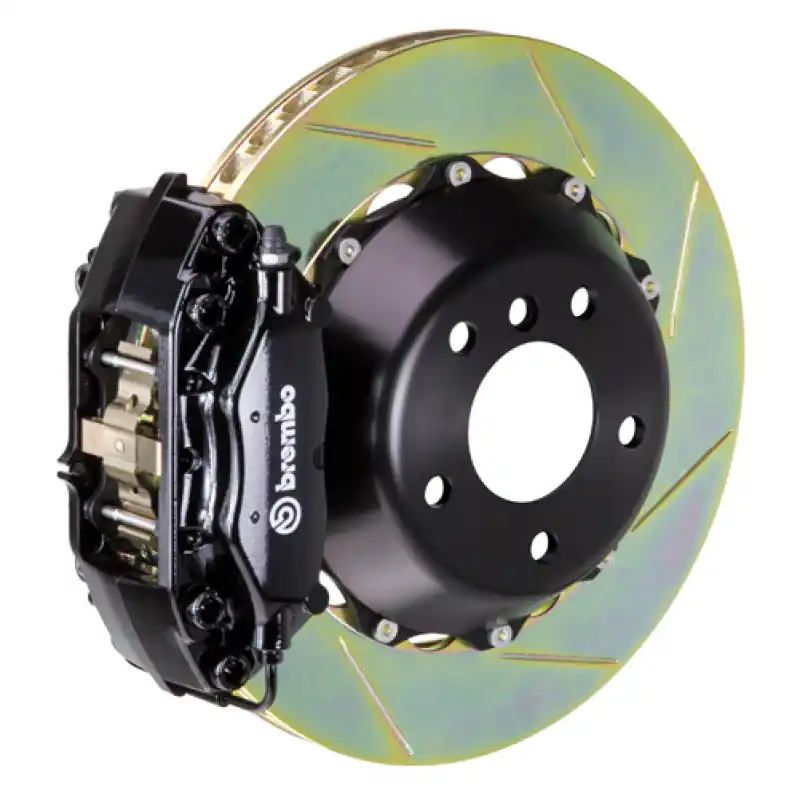 Brembo 00-05 ML500/ML55 AMG Rear GT BBK 4 Piston Cast 2pc 345x28 2pc Rotor Slotted Type1-Black Price Cut