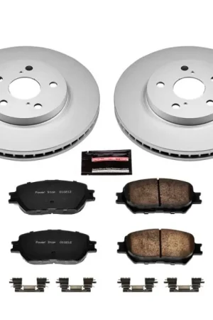 New Arrival Power Stop 2002 Toyota Camry Front Z17 Evolution Geomet Coated Brake Kit