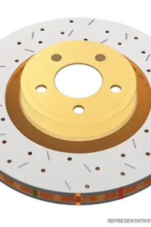 DBA 06-12 Chevrolet Corvette Z06 4000 Series Drilled and Slotted Front Rotor Wholesale