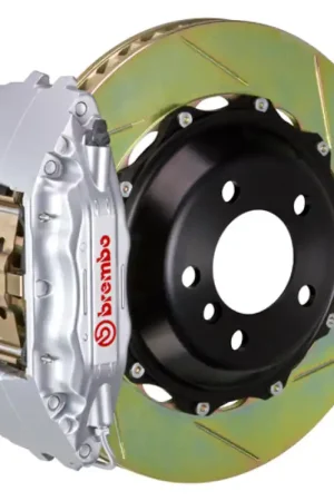 Best Seller Brembo 04-17 WRX STi Front GT BBK 4 Piston Cast 2pc 355x32 2pc Rotor Slotted Type1-Silver