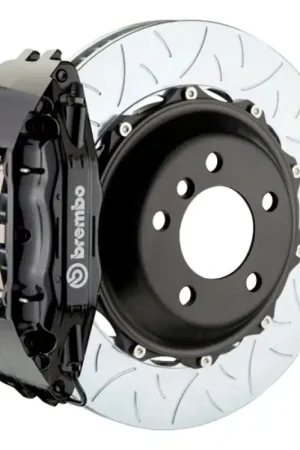 Brembo 05-13 Corvette Front GT BBK 6 Piston Cast 355x32 2pc Rotor Slotted Type3-Black Fast Shipping
