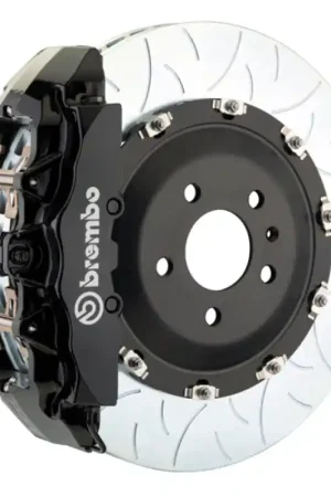 Money Back Guarantee Brembo 12-13 TT RS Front GT BBK 6 Piston Cast 380x34 2pc Rotor Slotted Type-3-Black