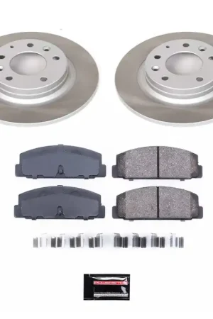 Power Stop 2003 Mazda Protege Rear Semi-Coated Rotor Kit Save Now