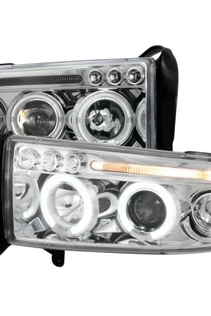 Latest Spec-D Chrome Halo Projector Headlights SPE 2LHP-RAM94-TM