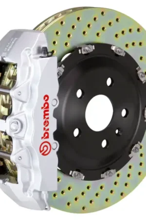 Must Have Brembo 04-08 Ram 1500 Front GT BBK 6 Piston Cast 2pc 380x34 2pc Rotor Drilled-Silver