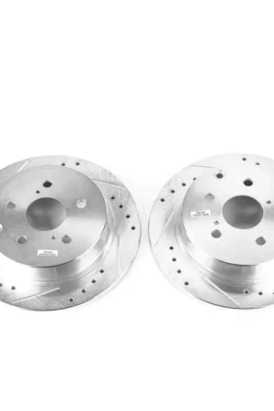 Crafted Power Stop 16-17 Toyota Mirai Rear Evolution Drilled & Slotted Rotors - Pair