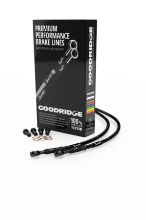 Holiday Sale Goodridge 08-13 Harley-Davidson FLH/FLT (w/o ABS) Front 4in Extended Brake Hose Kit