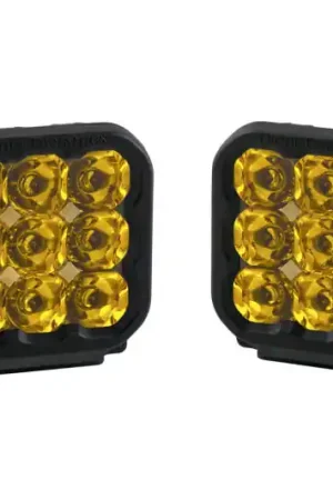 Free Shipping Diode Dynamics SS5 LED Pod Sport - Yellow Spot (Pair)