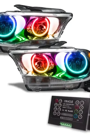 Get Yours Oracle 11-13 Dodge Durango SMD HL Halogen - Chrome - ColorSHIFT w/ 2.0 Controller