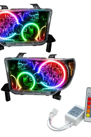 Oracle 07-11 Toyota Tundra Pre-Assembled Headlights- Blk Housing - w/ Simple Controller Trending