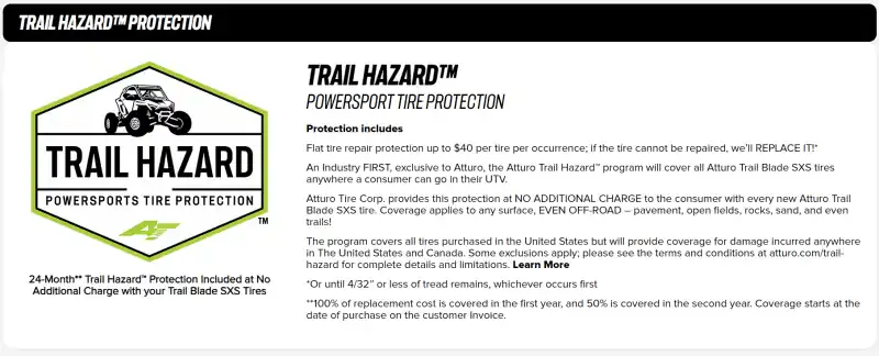 Atturo Trail Blade X/T SxS Tire - 33X10R15 80N Get Yours