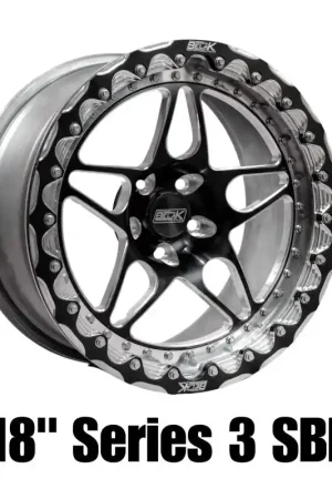 Belak 18x11 / 6.75in BS / 5x112mm BP / High Pad / Series 3 - Single Beadlock Wheel Today Only
